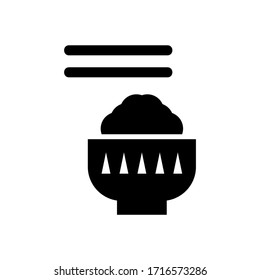 rice icon or logo isolated sign symbol vector illustration - high quality black style vector icons
