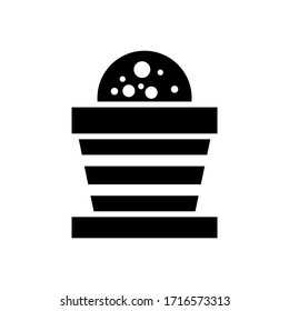 rice icon or logo isolated sign symbol vector illustration - high quality black style vector icons
