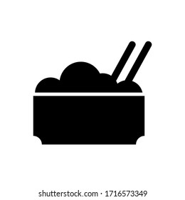 rice icon or logo isolated sign symbol vector illustration - high quality black style vector icons

