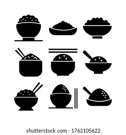 rice  icon or logo isolated sign symbol vector illustration - Collection of high quality black style vector icons
