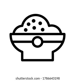 Rice icon or logo isolated sign symbol vector illustration - high quality black style vector icons
