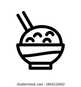 Rice icon or logo isolated sign symbol vector illustration - high quality black style vector icons
