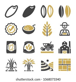 Rice Icon Set