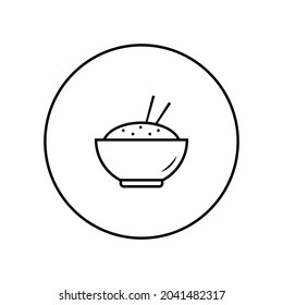 Rice icon, vector illustration. Flat design style. vector rice icon illustration isolated on White background, rice icon Eps10.