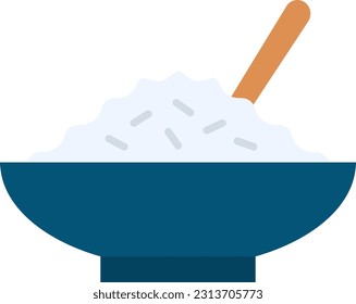 Rice icon vector image. Suitable for mobile application web application and print media.