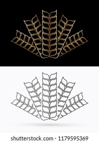Rice illustration graphic vector .