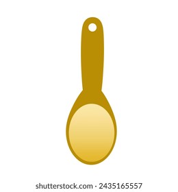 Plantilla de diseño vectorial de logotipo de icono de cuchara de arroz.