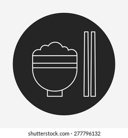 rice line icon