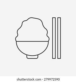 rice line icon