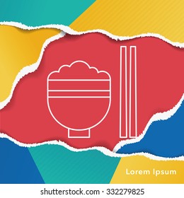 rice line icon