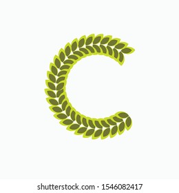 Rice Logo Design Element Isolated On White Background