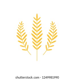 Rice logo design. oat vector. symbol.