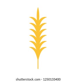 Rice logo design. oat vector. symbol.