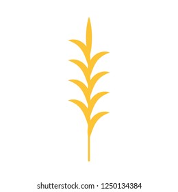 Rice logo design. oat vector. symbol.