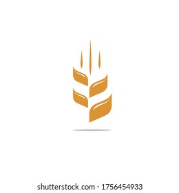 rice logo design vector simple