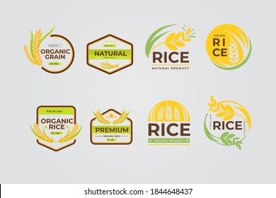 Rice Logo Template Set Collection
