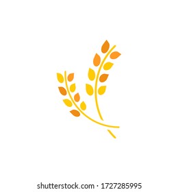 Rice logo template vector icon design