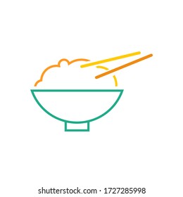 Rice logo template vector icon design
