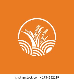 Rice logo template vector icon design