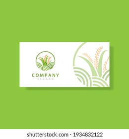 Rice logo template vector icon design