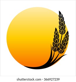 rice logo.- vector illustration