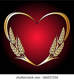 rice logo.- vector illustration