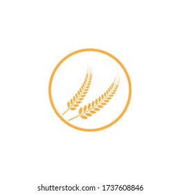 rice logo vector template design