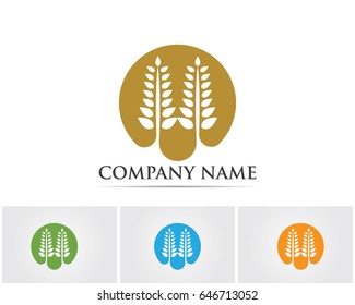 Rice oat meal logo