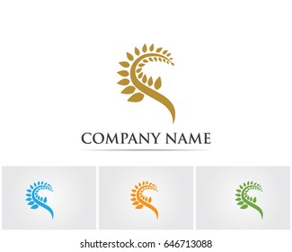 Rice oat meal logo