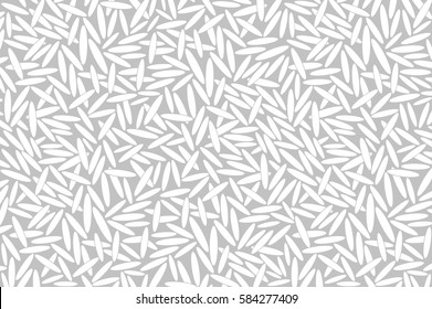 Rice. Organic texture. White rice on gray background