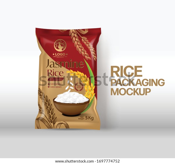 Download Rice Package Mockup Thailand Food Products Stock Vector (Royalty Free) 1697774752