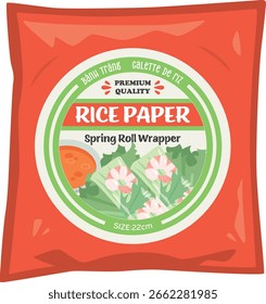 Papel de arroz para rollos de primavera