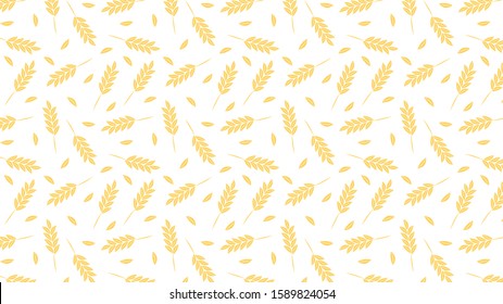 Rice pattern. Oat pattern wallpaper. oat symbol. free space for text. background. copy space.