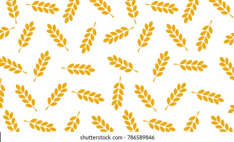 Rice pattern vector. free space for text. wallpaper. background.