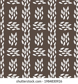 rice pattern. Vector illustration. Seamless rice pattern background.