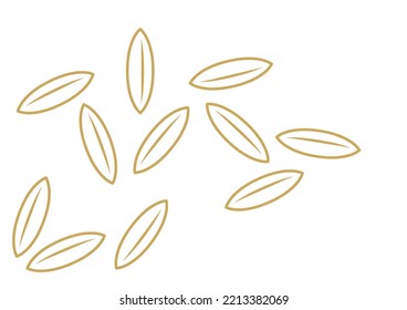 Rice pattern wallpaper. rice vector. free space for text. copy space. paddy pattern.