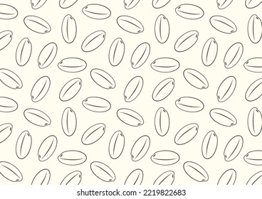 Rice pattern wallpaper. rice vector. free space for text. copy space. paddy pattern.