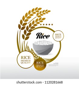 Rice  Premium Quality vector illuatration