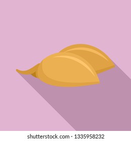 Rice raw seed icon. Flat illustration of rice raw seed vector icon for web design