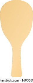 Rice scoop isolated vector illustration.