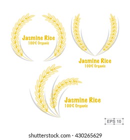 Rice set. Hand drawn vector illustration