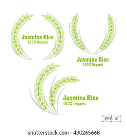 Rice set. Hand drawn vector illustration