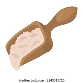 icono de arroz en cuchara aislado