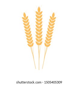 Rice symbol. Oat symbol vector. wallpaper. logo design.