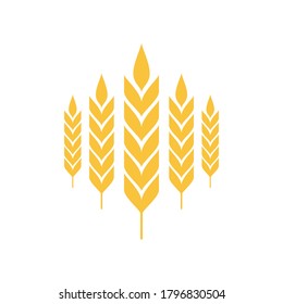 Rice symbol. Oat symbol vector. wallpaper. logo design.