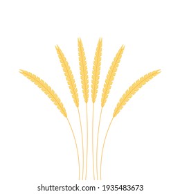 Rice symbol. Wheat symbol vector. wallpaper. logo design.