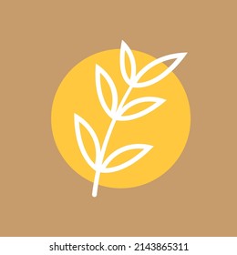 Rice symbol. Wheat symbol vector. wallpaper. logo design.