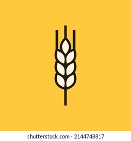 Rice symbol. Wheat symbol vector. wallpaper. logo design.