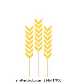Rice symbol. Wheat symbol vector. wallpaper. logo design.