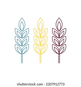 Rice symbol. Wheat symbol vector. wallpaper. logo design.